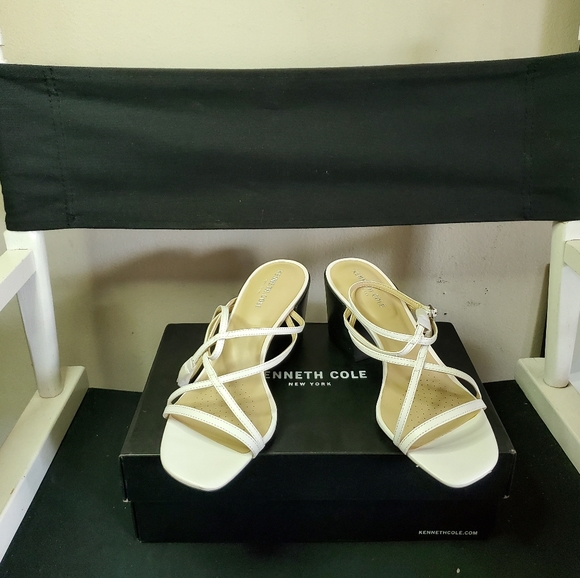 KENNETH COLE NEW YORK Maise Heel Sandal Strap 10 - Picture 4 of 12